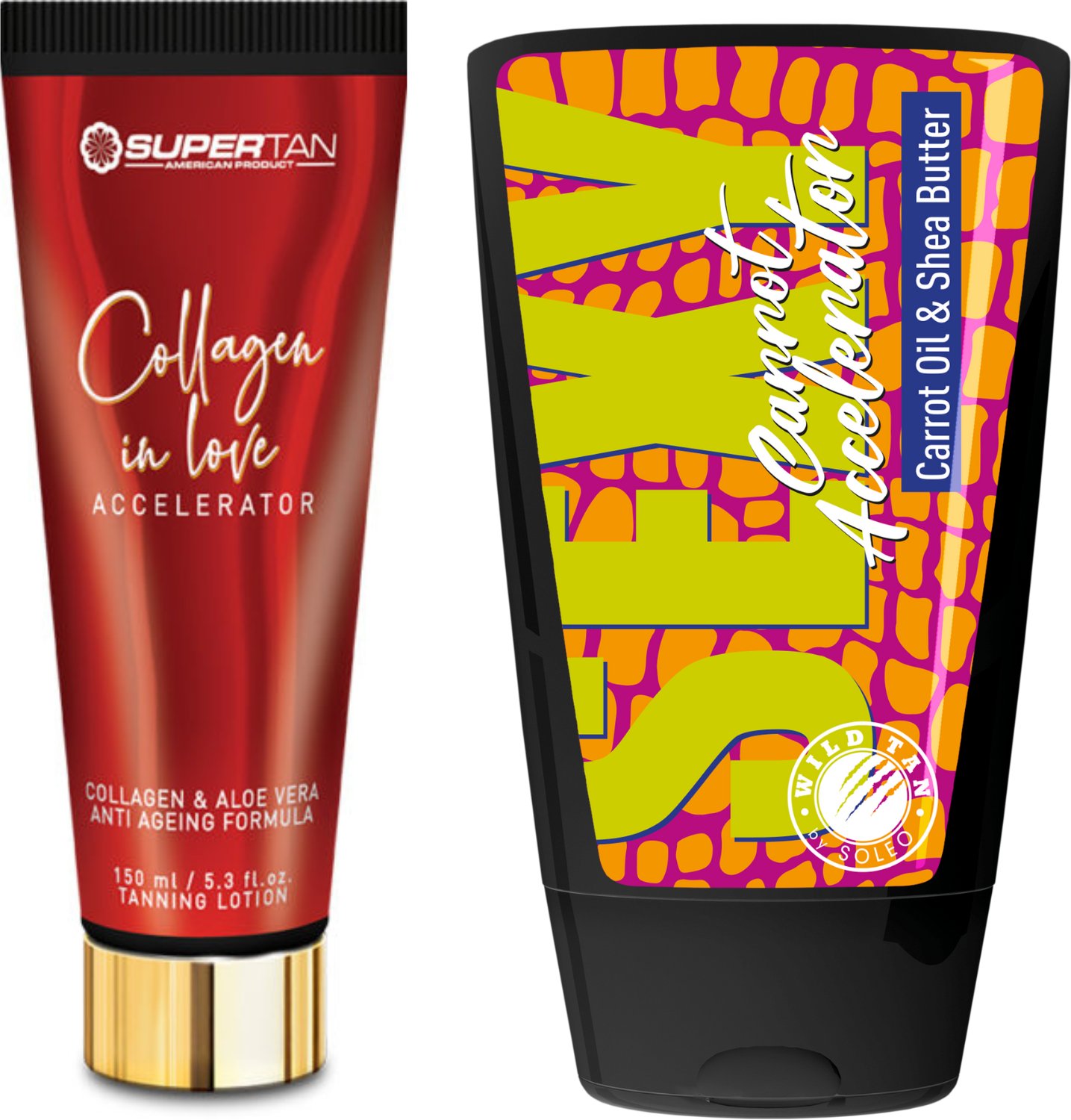 Supertan Collagen In Love + Wild Tan Sexy Carrot Gratis