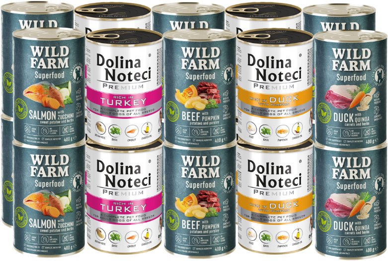 Dolina Noteci + WILD FARM Superfood Mix Smaków 20x400g