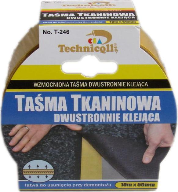 Technicoll Taśma tkaninowa dwustronnie klejąca 10mx50mm Technicoll