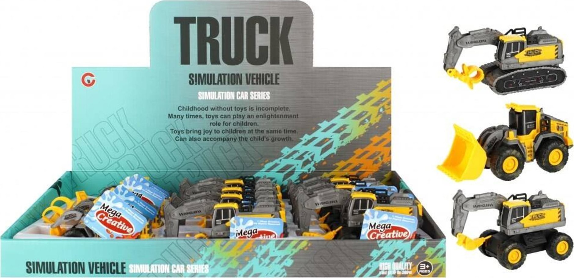 Mega Creative MASZYNA ROLN/BUD P/B MIX 14CM ZOL MC 12/216/432