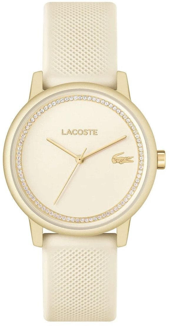 Zegarek Lacoste Damski Zegarek 12.12 Go 2001288 Sportowy Szyk w Złocie i Beżu