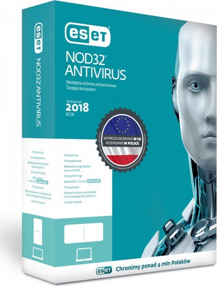 ESET NOD32 na 1 urządzenie na 12 miesięcy (ENA1U1Yup)