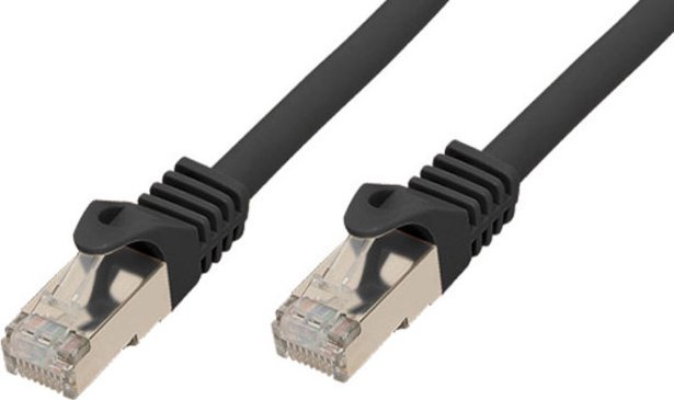 Patchcord Patchkabel CAT7/6a S/FTP 20m black RJ45 Halogenfrei (LSZH)