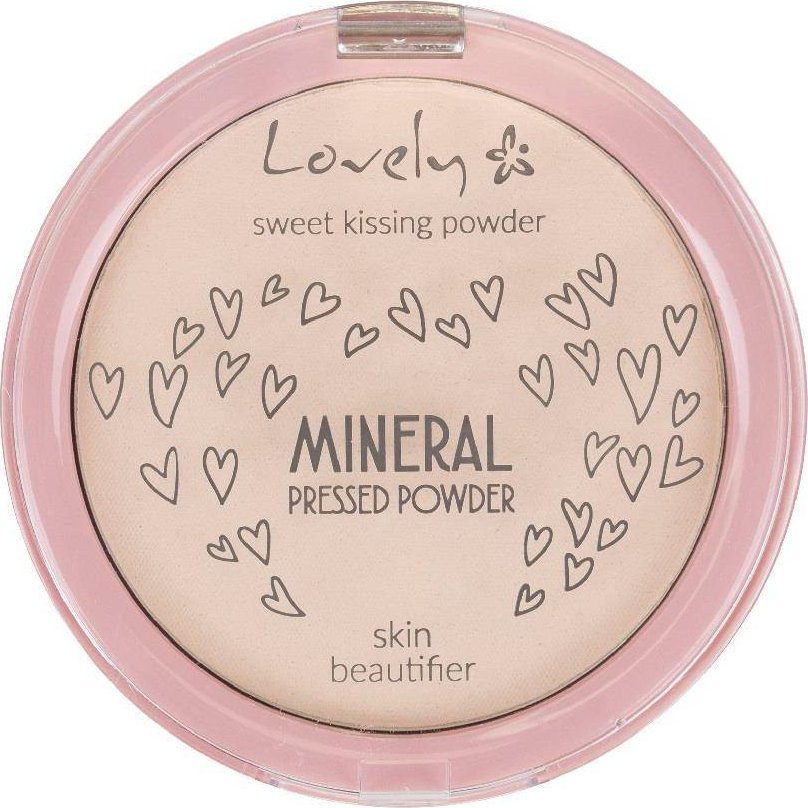 Lovely Mineral Pressed Powder transparentny silnie matujący fikser mineralny do twarzy 10g