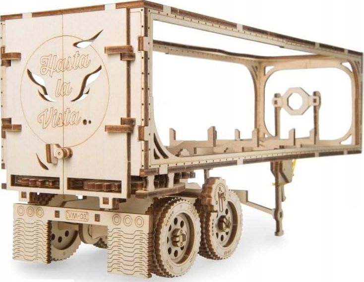 UGEARS UGEARS Puzzle 3D Naczepa do modelu Ciągnik VM-03 Drewniany Model mechaniczny do składania