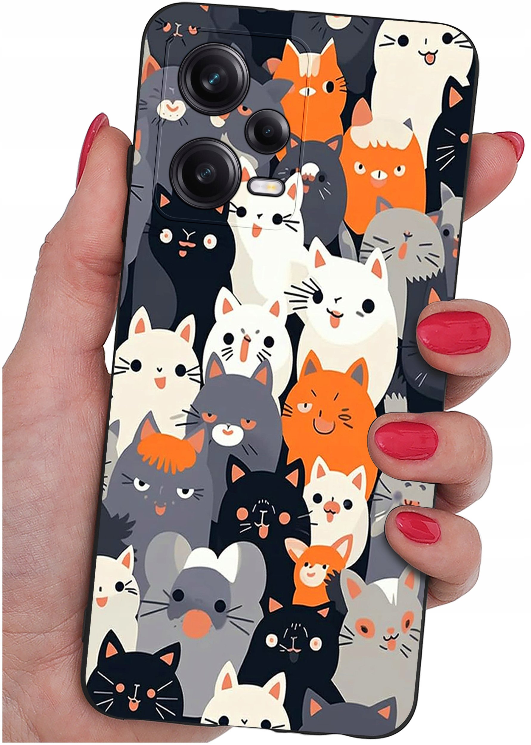 ETUI do Xiaomi Redmi Note 12 5G |Poco X5 5G | WZORY | SILIKONOWE MATT SZKŁO