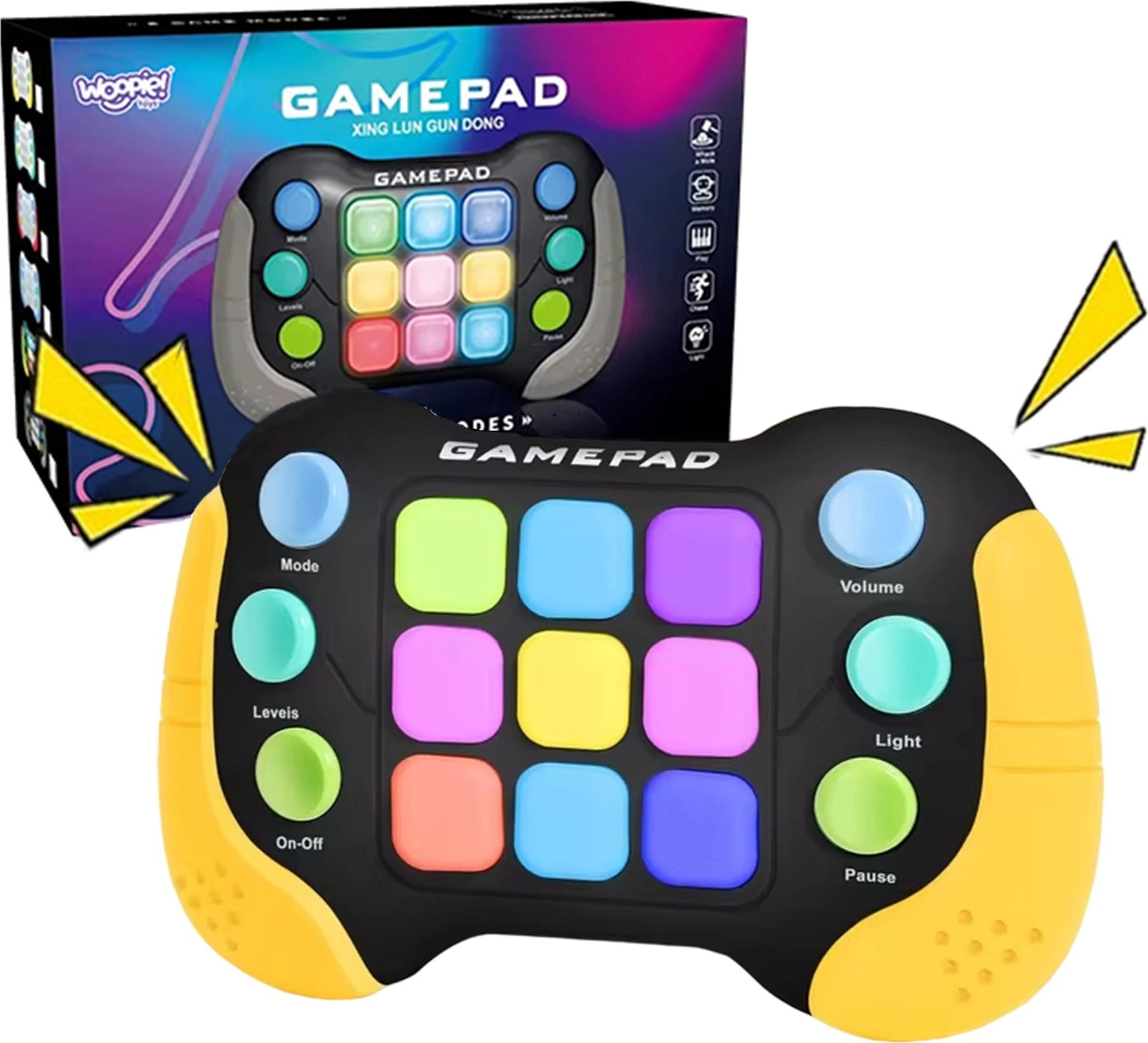 Woopie WOOPIE Elektroniczna Gra Zręcznościowa Pop-It Fidget Toy Gamepad
