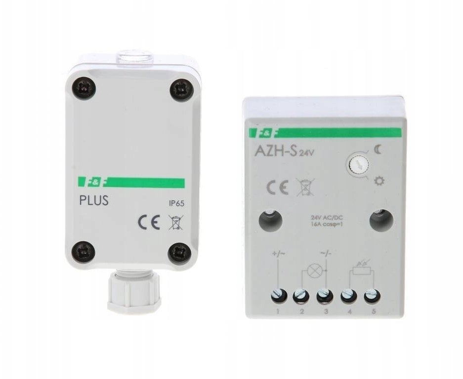FF Automat czujnik zmierzchowy montaż natynkowy 16A 24V IP20 AZH-S-PLUS-24V