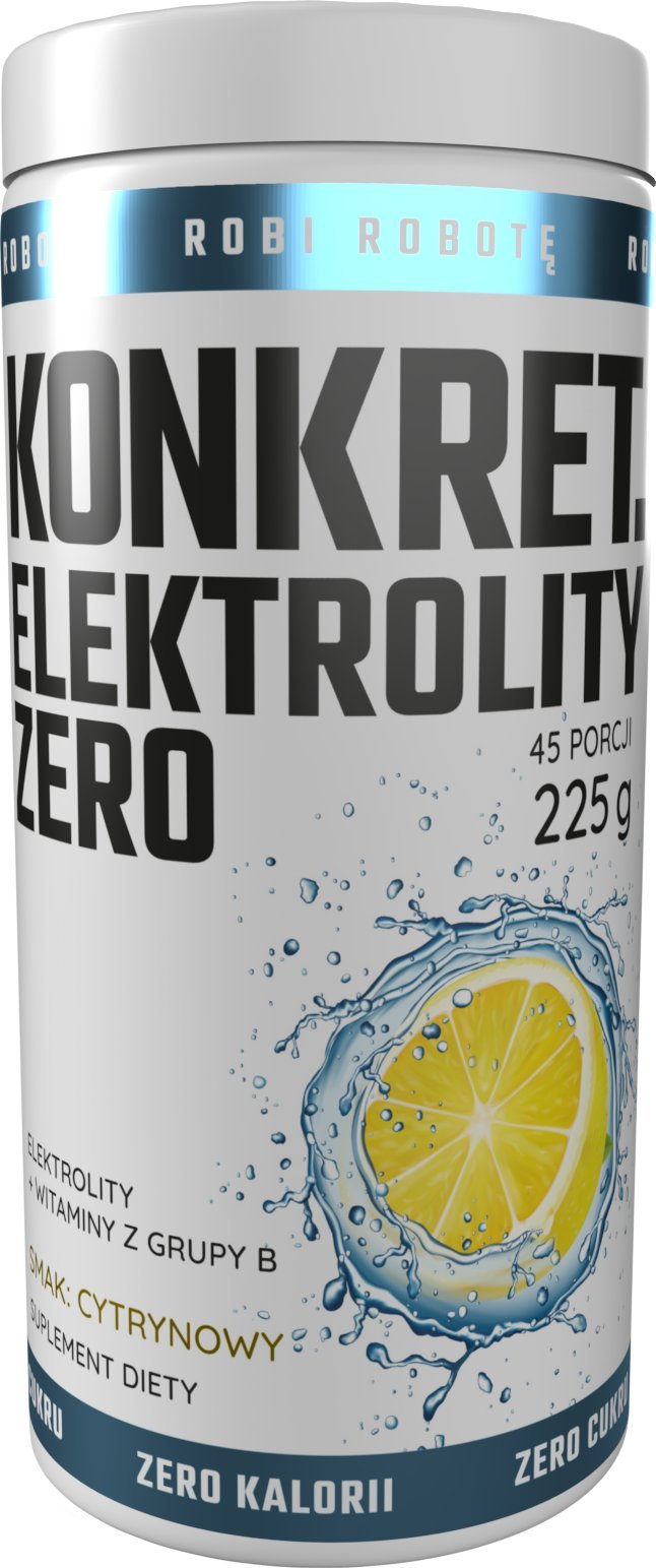 Elektrolity ZERO bez cukru bez kalorii cytryna KONKRET