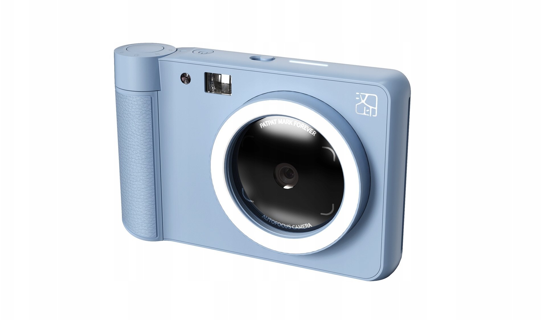 Aparat 5mp Natychmiastowy Wydruk Zink Bluetooth Led Lcd 2,8 Wkłady / Hanin Z1 / Niebieski