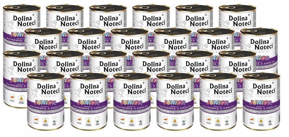 Dolina Noteci Premium Junior z wątróbką 24x400g