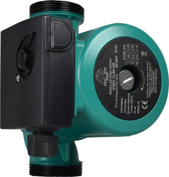 Omnigena Pompa cyrkulacyjna OMIS 32-80/180 ze śrubunkami OMNIGENA