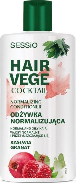 SESSIO Hair Vege Cocktail normalizująca odżywka do włosów Szałwia i Granat 300g
