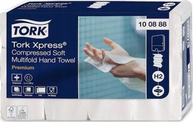 Tork Xpress - Miękki ręcznik w składce czteropanelowej, biały - Premium