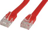 MicroConnect RJ-45/RJ-45 kat.6 1m Czerwony (V-UTP601R-FLAT)