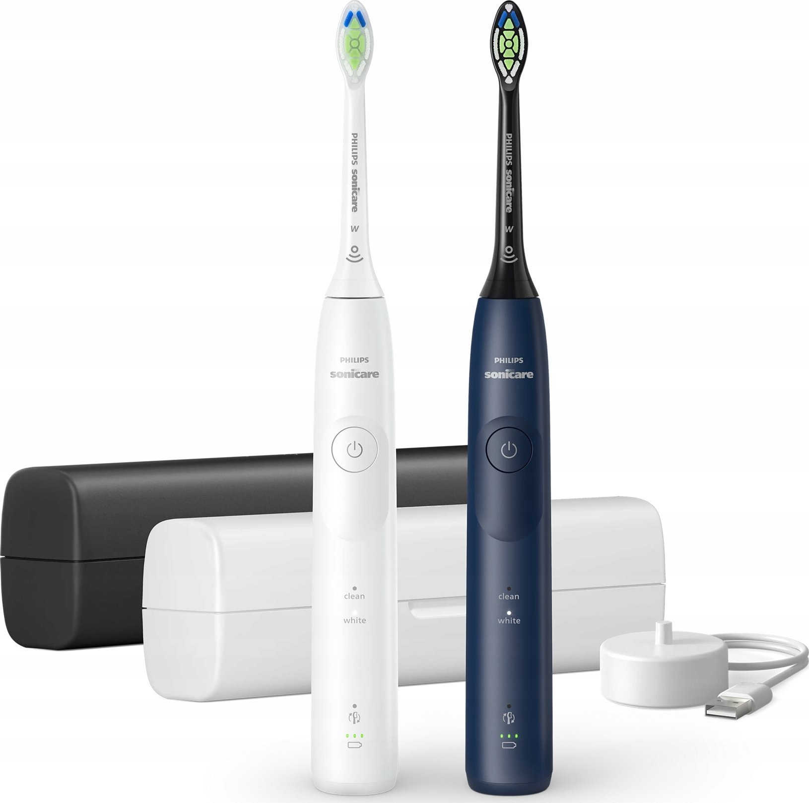 Szczoteczka Philips Sonicare 5500 HX7119/01 2 szt. Biała/Granatowa