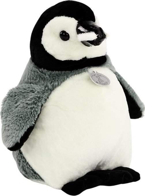 LeanToys Pluszowy Pingwin Maskotka Przytulanka Pluszak Szary 30 cm