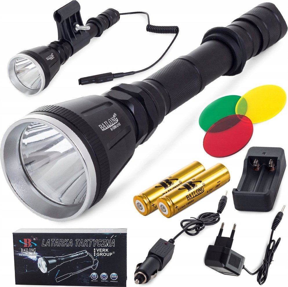 Latarka Verk LATARKA TAKTYCZNA BAILONG NA BROŃ CREE XM-L T6