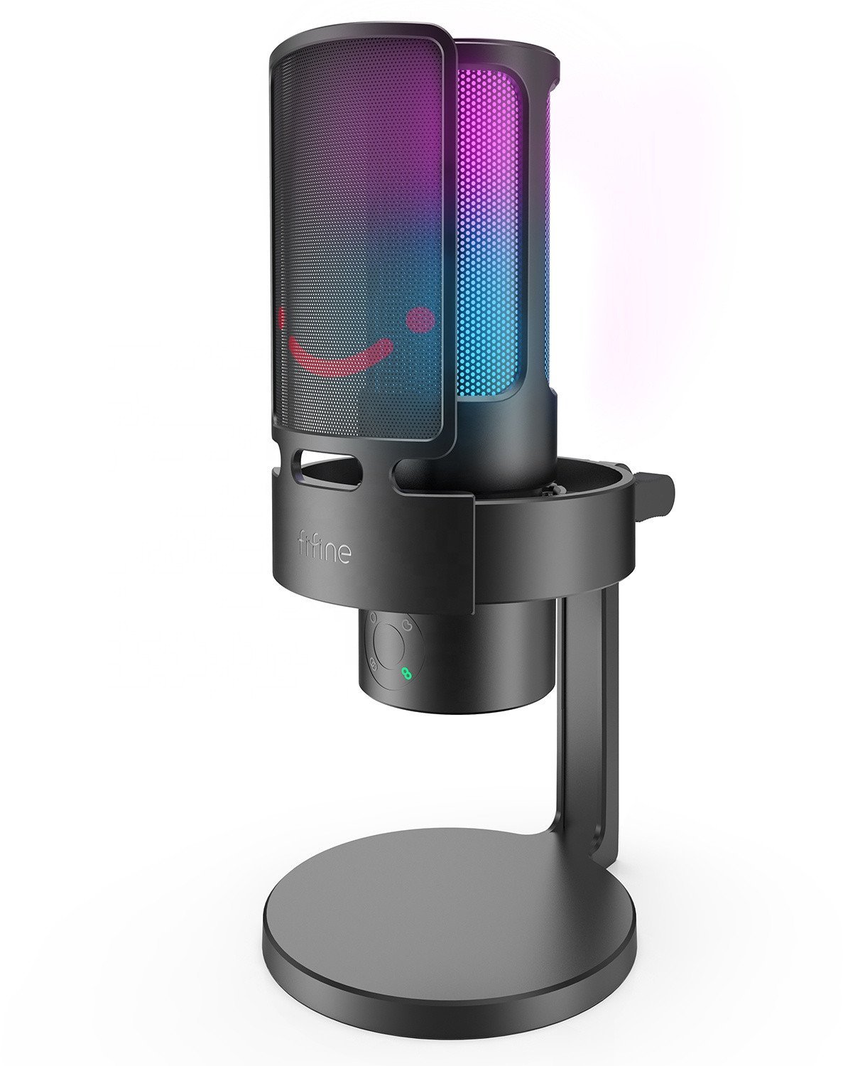 Mikrofon pojemnościowy studyjny Fifine A8 PLUS RGB Plug&Play gamingowy