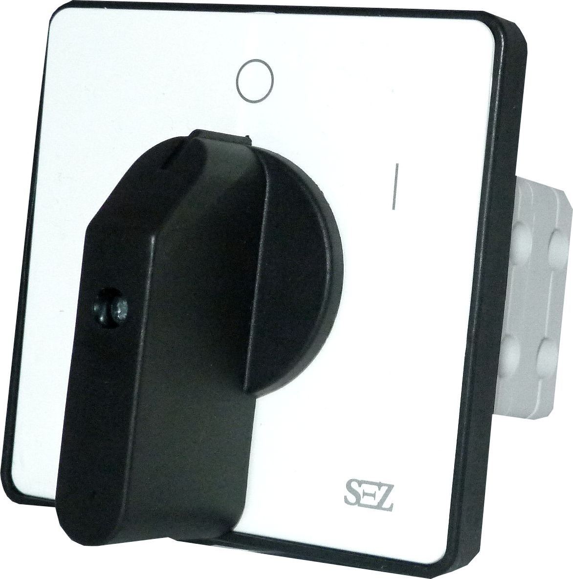 SEZ Krompachy Łącznik krzywkowy 0-1 63A 500V przełącznik z pozycją 0 z dźwignią oraz szyldem S63 JD 1103 A6 SEZ