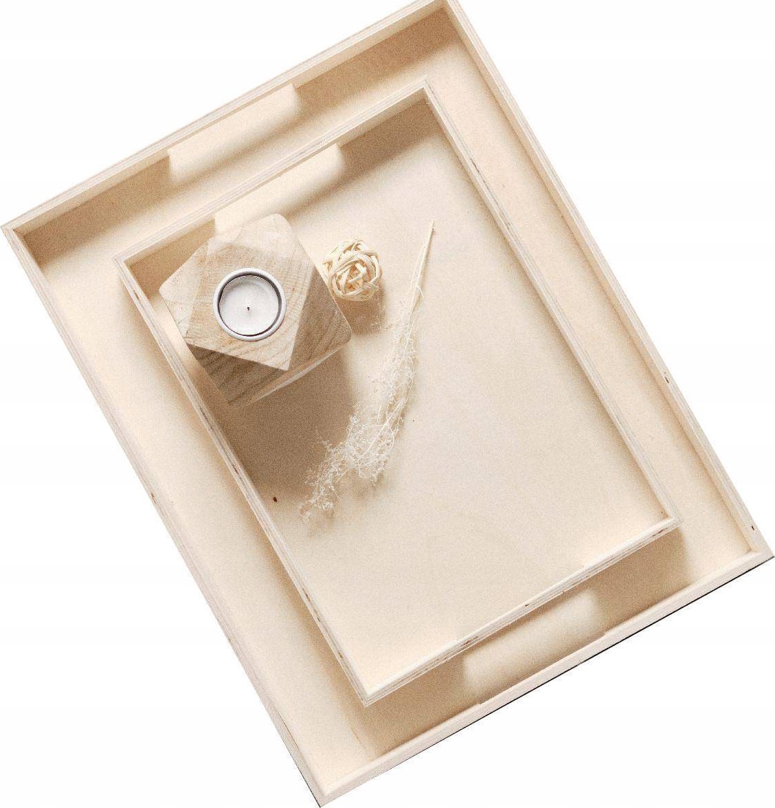 TODAY Tace drewniane Simplicity, 2 podstawki