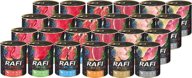 Dolina Noteci DOLINA NOTECI Rafi dla psa mix smaków 30x800g