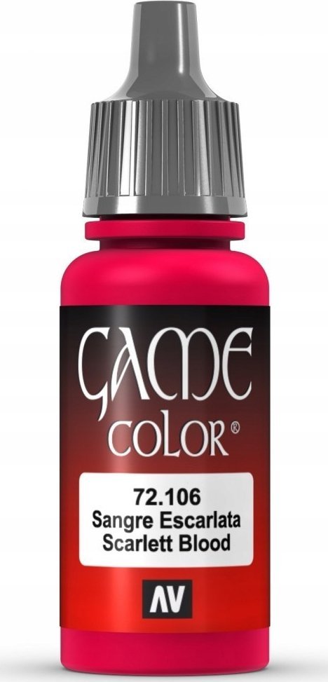 Vallejo Vallejo: 72.106 - Game Color - Scarlet Blood (18 ml)