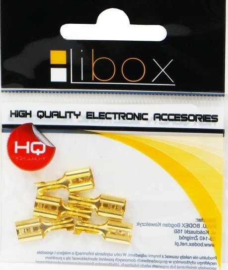 Libox Konektor 1391 F(4,7) żeński średni BX7252 5szt