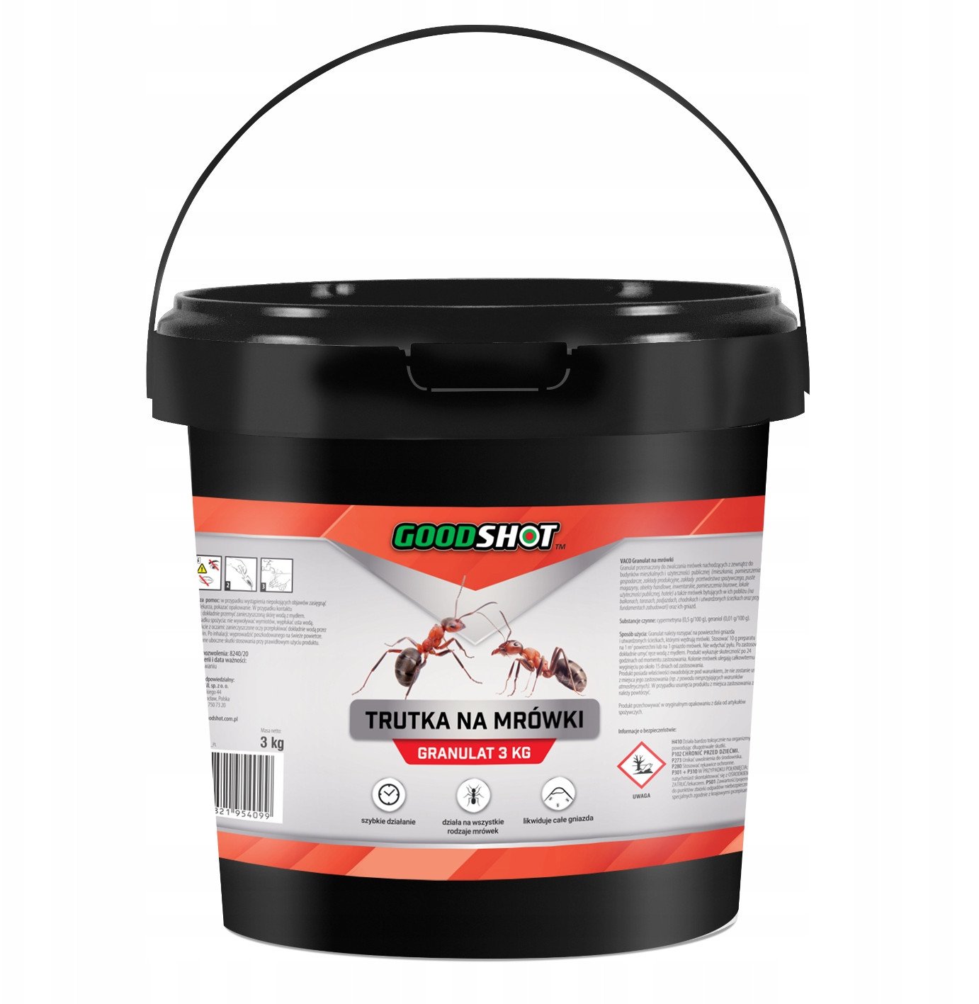 Preparat na mrówki Granulat na mrówki Wszystkie rodzaje 3kg GOODSHOT