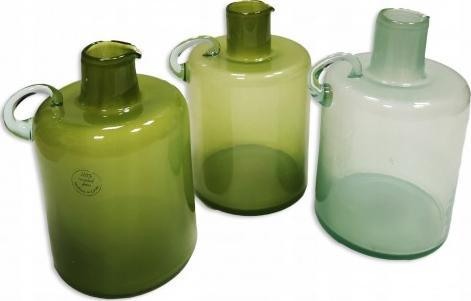 Kaemingk Wazon szklany dekoracyjny na kwiaty butelka 23 cm