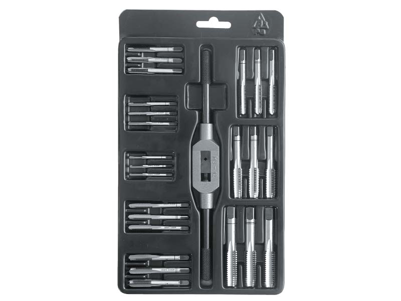 Modeco Zestaw gwintowników z pokrętłem 25szt. (MN-62-308)