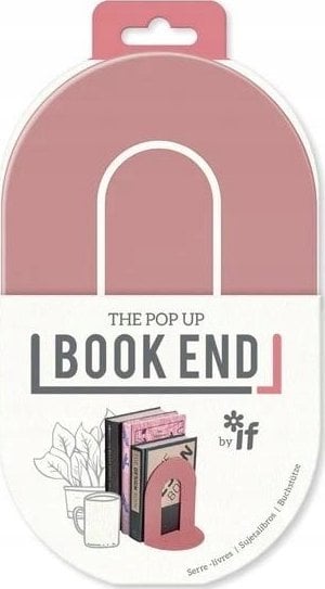 Book End Podpórka pod książki pudrowy róż