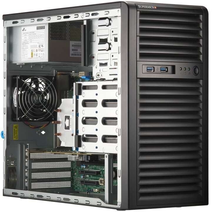 Komputer SuperMicro SYS-531R-I komputer typu barebone Mini-Tower Czarny Intel C262