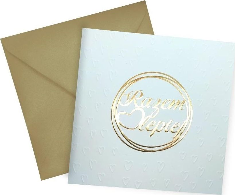 HENRY Karnet KW Tłoczenie Ślub Razem lepiej