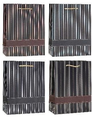 Torebka ozdobna 31x42x12cm hot-stamp mix ROZETTE