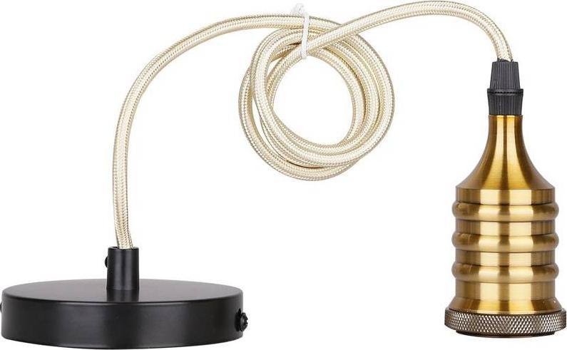 Lampa wisząca Candellux Zawiesie metalowe czarne/patyna lampa E27 31-04895