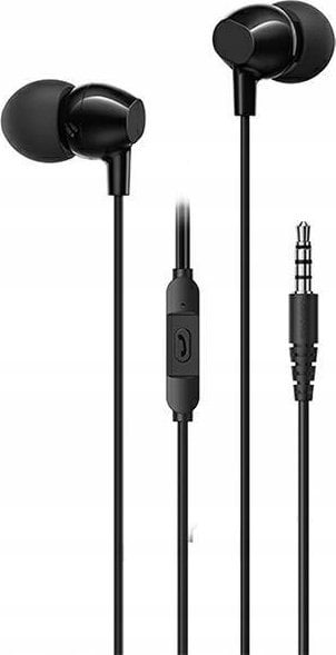 Słuchawki Usams Słuchawki z mikrofonem USAMS EP-47 stereo Jack 3,5mm czarne