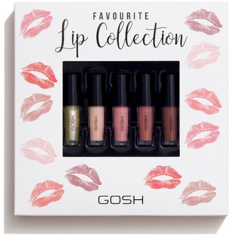 Set, Gosh, Favorite Lip Collection, Liquid Lipstick, 5 pcs For Women