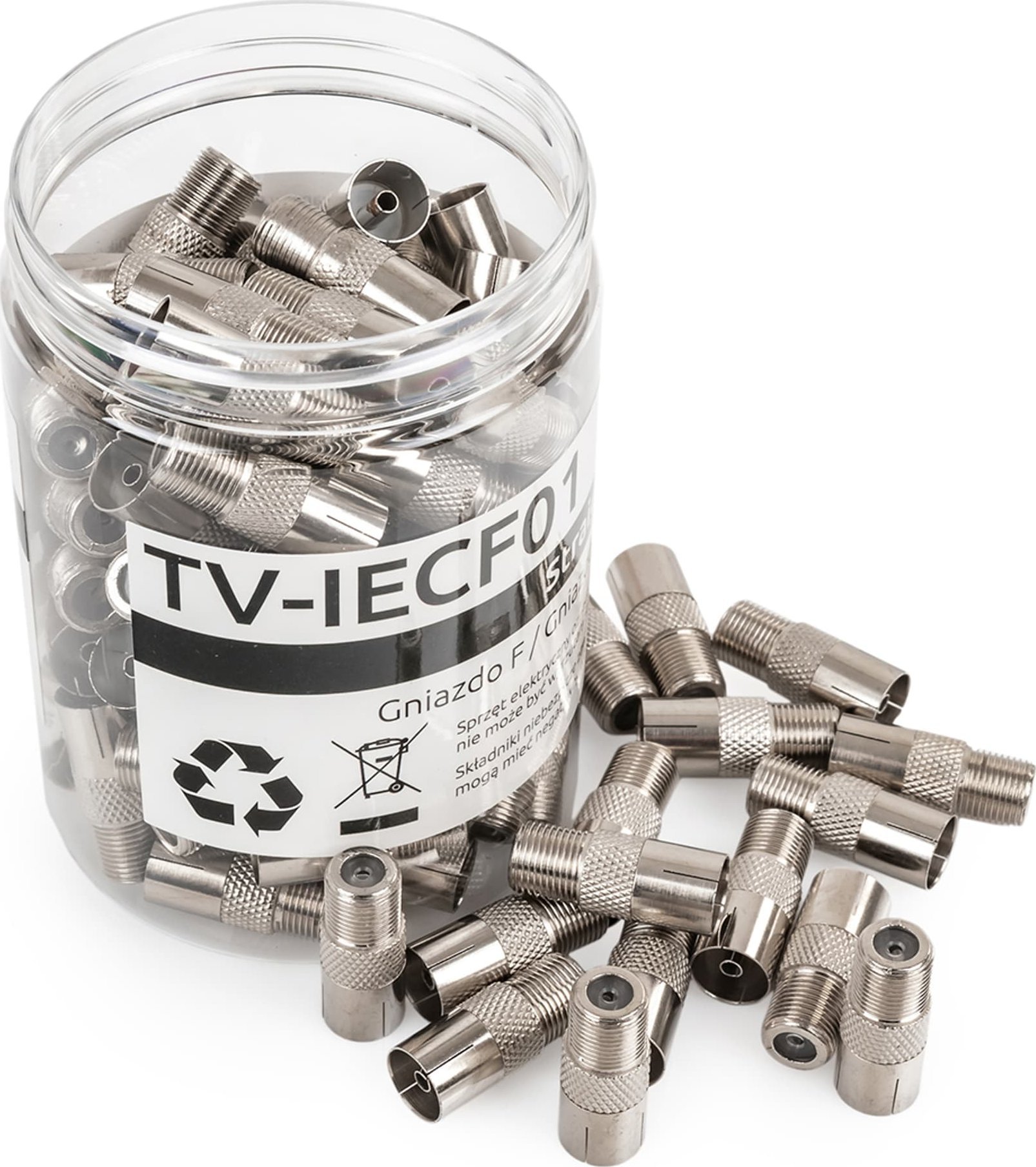 Spacetronik Gniazdo F / Gniazdo TV Spacetronik TV-IECF01 100 szt. (23733)