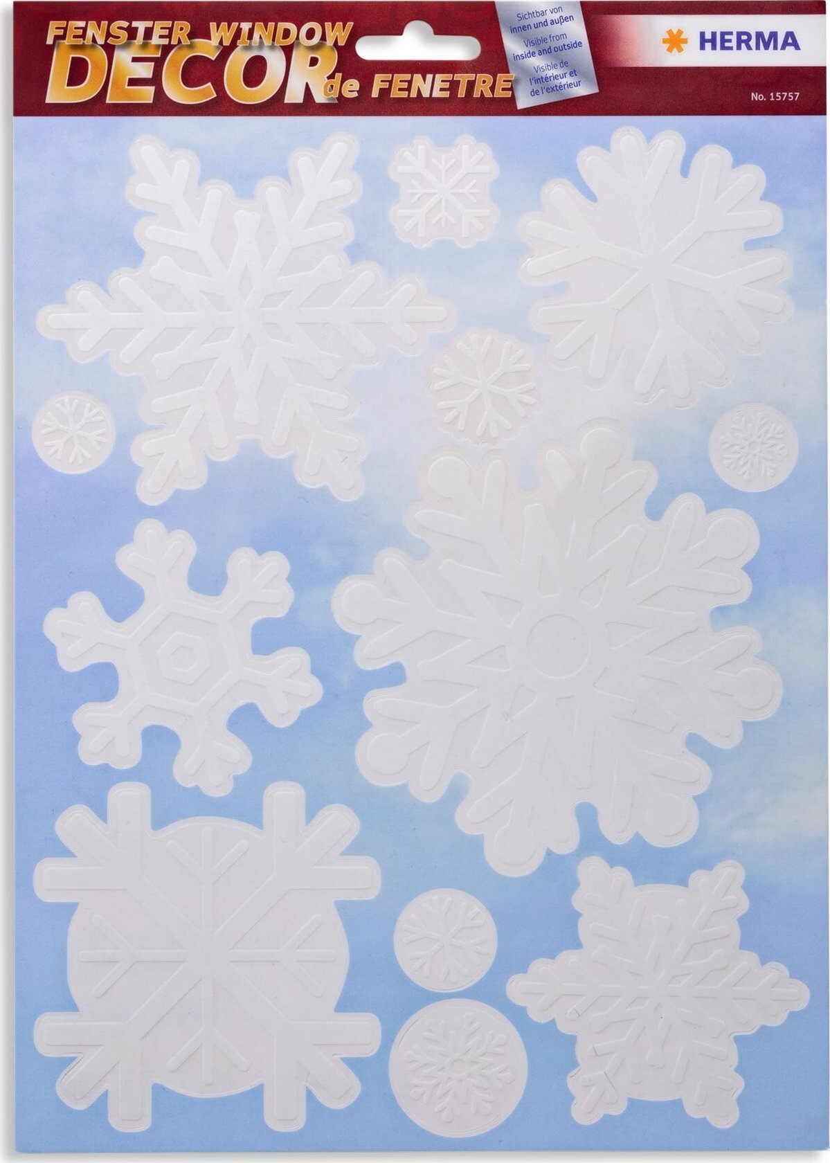 Dekoracja świąteczna Herma HERMA FENSTERBILD A4 SCHNEEFLOCKE