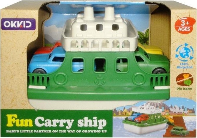 Łódź prom z autkami