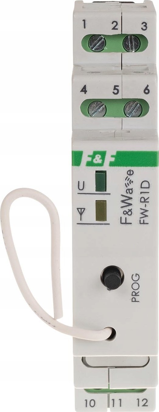 F&F Radiowy pojedyńczy przekaźnik bistabilny - montaż DIN 85-265V AC/DC multifunkcyjny FW-R1D-P