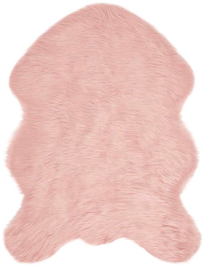 vidaXL Sztuczny dywan owczy Różowy 80 x 119 cm Poliester