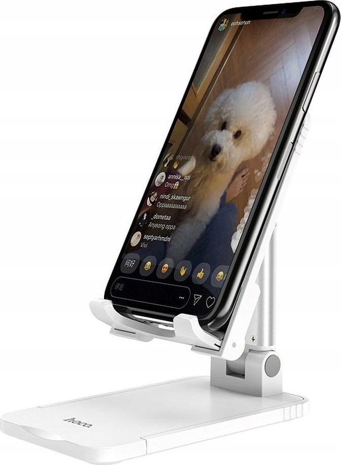 Hoco HOCO uchwyt biurkowy na telefon lub tablet składany PH29A ( 4,7" - 10" ) biały