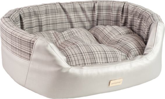 Ami Play Legowisko Elipsa 2 in 1 Venus S 54[x]x45[y]x16[h] cm Srebrny