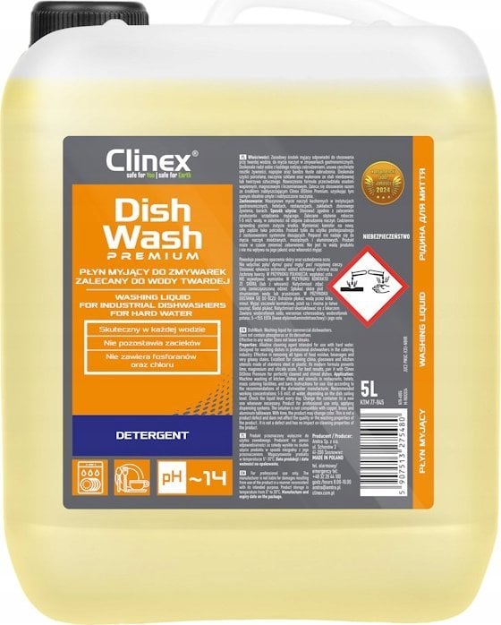 Clinex Clinex DishWash Premium - Płyn myjący do zmywarek - 5 l