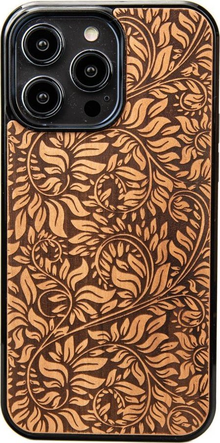 BeWood Drewniane Etui Bewood na iPhone 14 Pro Max LIŚCIE JABŁOŃ