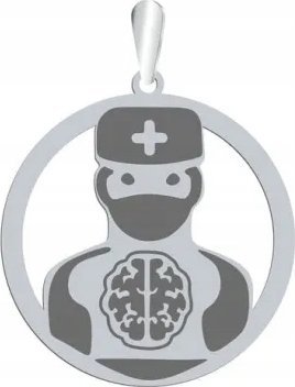 Radziszewska Jewellery Srebrna Zawieszka Neurolog GRAWER GRATIS