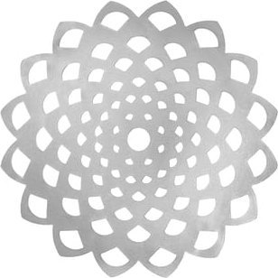 Mata stołowa pvc okrągła srebrna