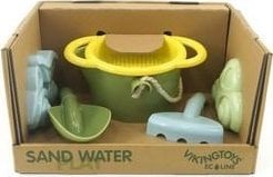 Viking Toys VIKING TOYS ECOLINE WIADERKO, GRABKI, ŁOPATKA, SITKO I 2 FOREMKI